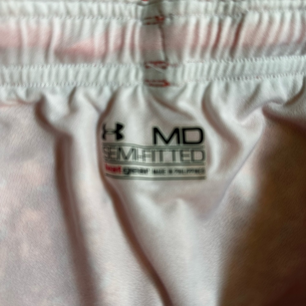 Under Armour Women's Floral Red Shorts - Picture 2 of 9